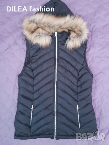 Дамски елек с пух, снимка 6 - Елеци - 38411053