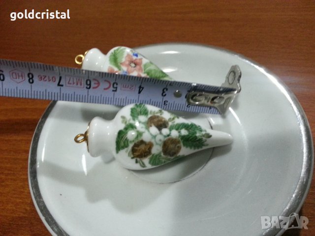 Порцеланови играчки за елха , снимка 2 - Антикварни и старинни предмети - 43245768