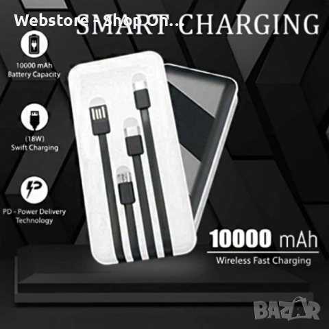 Преносима батерия KLGO KP-89 POWER BANK, 10000/20000mAh с LED дисплей, снимка 3 - Външни батерии - 53600467