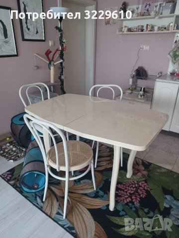 Трапезна маса със столове , снимка 5 - Маси - 53106367