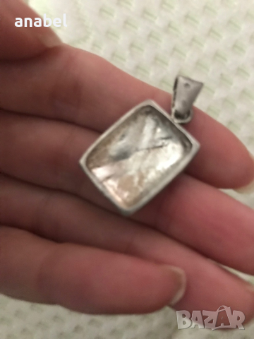 Сребърна висулка, снимка 3 - Колиета, медальони, синджири - 44884333