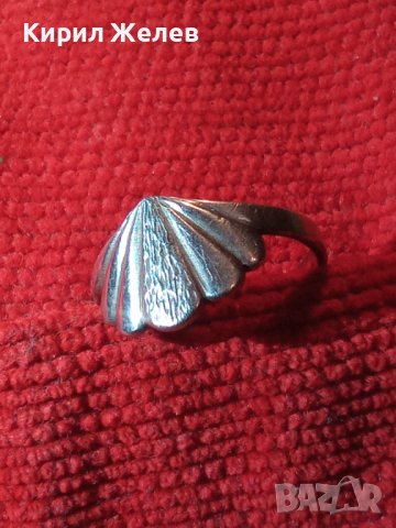 СТАР СРЕБЪРЕН АРТ ДЕКО ПРЪСТЕН СТЕРЛИНГ СРЕБРО 925 МАЙСТОРСКА ИЗРАБОТКА 27154, снимка 4 - Пръстени - 36817738