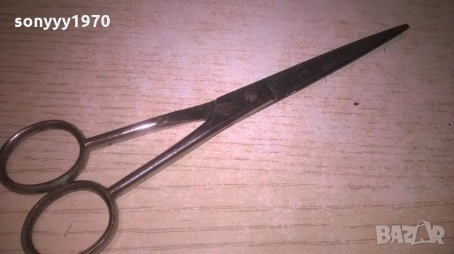 ретро ножица с щемпел-17см-внос германия, снимка 4 - Колекции - 27943688