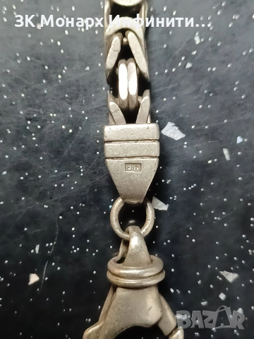 Сребърен Ланец, снимка 5 - Колиета, медальони, синджири - 52667336