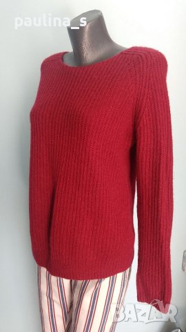 Пухкав дизайнерски пуловер от мохер и примеси "samsoe & samsoe"®, снимка 1 - Блузи с дълъг ръкав и пуловери - 40154204