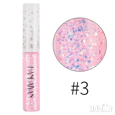 Блестяща брокатена очна линия с четка , снимка 3 - Други - 51802206