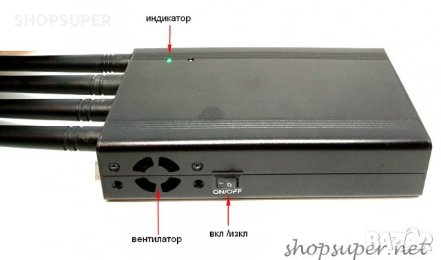 Заглушител с 4 антени на честоти 315 , 433 , 868 и 915 Mhz, снимка 3 - Друга електроника - 39002940