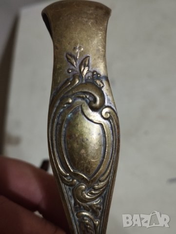 месингова щипка за лед, снимка 3 - Антикварни и старинни предмети - 43723437