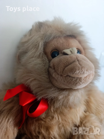 Винтидж голяма плюшена маймунка vintage disney germany monkey plüti qualität, снимка 3 - Плюшени играчки - 50806453