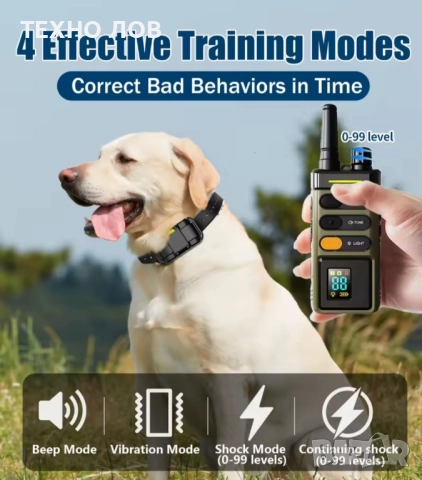 Електронен нашийник за куче професионален от висок клас с голям обхват ДО 2000 метра , снимка 3 - За кучета - 52253040