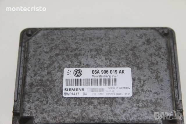 Моторен компютър VW Golf 4 (1998-2004г.) 06A906019AK / 06A 906 019 AK / ECU, снимка 2 - Части - 51481107