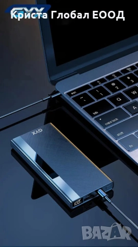 Преносима батерия Power Bank GYX SP05 – 10000 mAh, LED дисплей, USB-C / Micro, снимка 2 - Външни батерии - 51709356