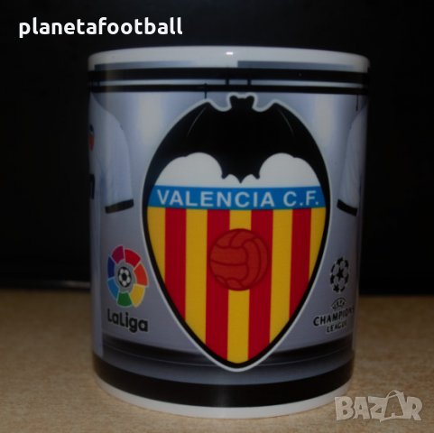 Футболна чаша на FC VALENCIA с име и номер!Уникални фен артикули на Валенсия!2024!, снимка 2 - Фен артикули - 32455177