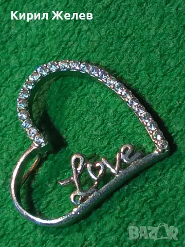 Love РОМАНТИЧЕН СЪРЦЕВИДЕН СКЪПОЦЕНЕН СРЕБЪРЕН МЕДАЛЬОН РОДИРАНО СРЕБРО 925 ФАСЕТИРАНИ ЦИРКОНИ 45533, снимка 14 - Колиета, медальони, синджири - 46265472