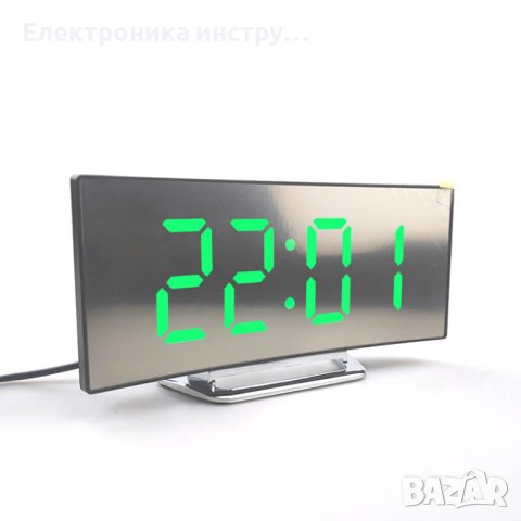 LED цифров огледален часовник два модела Извит, снимка 2 - Антикварни и старинни предмети - 43127630