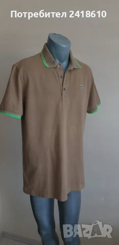 Lacoste Pique Cotton Regular Fit Mens Size 5 - L - ОРИГИНАЛНА Тениска!, снимка 3 - Тениски - 50861803