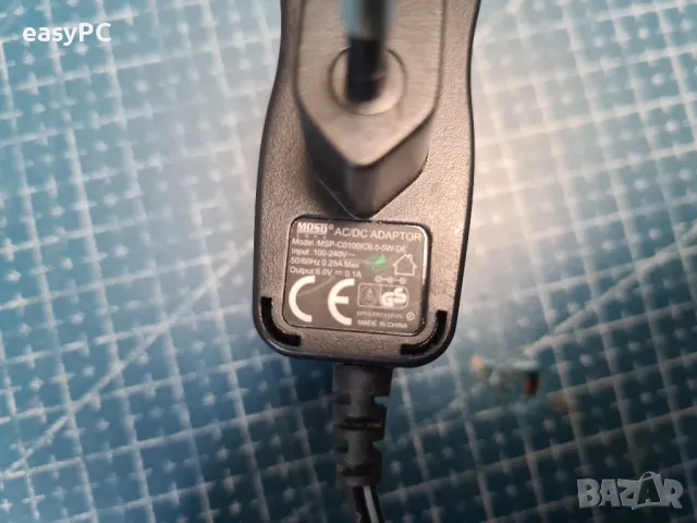Оригинален захранващ адаптер MOSO MSP-C0100IC6.0-5W-DE 6.0V 0.1A , снимка 4 - Друга електроника - 49302616