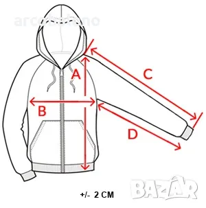 Мъжки суичър с цип и качулка, 4цвята , снимка 18 - Суичъри - 49472610