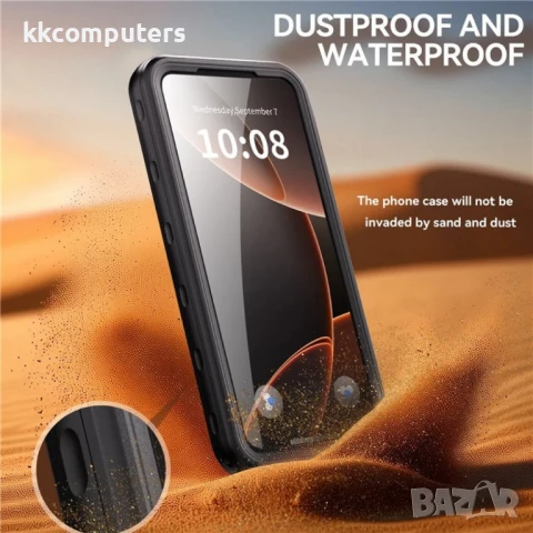 Samsung Galaxy A56 5G REDPEPPER Водоустойчив / Удароустойчив Калъф + Скрийн Протектор – Черен, IP68, снимка 3 - Калъфи, кейсове - 50797757