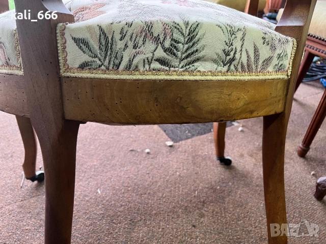 Старинно кресло внос от Нидерландия, снимка 15 - Дивани и мека мебел - 53427484