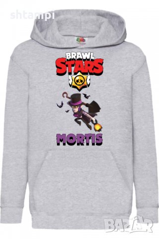 Детски Суитчър/Суитшърт Mortis 3,Brawl Stars,Игра,Подарък,Изненада,Забавление,Рожден Ден, снимка 2 - Детски анцузи и суичери - 38315343