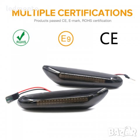 Бягащи лед мигачи,  лед мигачи BMW E46 E87 E88 E90 E60, снимка 5 - Части - 34630699