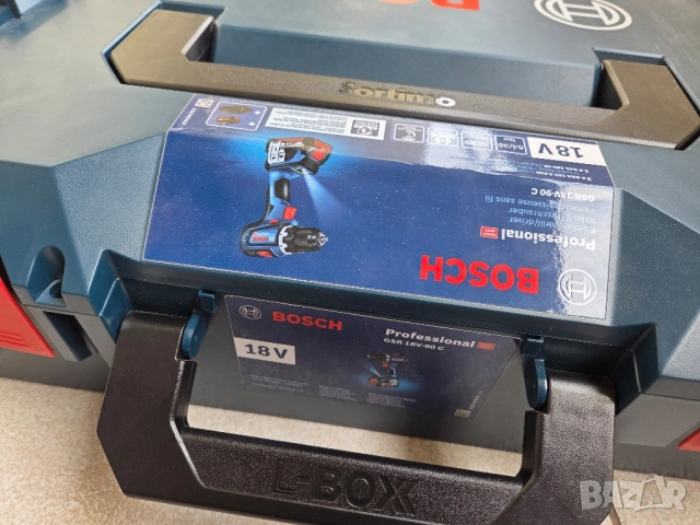 Акумулаторен винтоверт BOSCH GSR 18V-90 C 06019K6003 2 батерии зарядно, снимка 5 - Други инструменти - 52677953