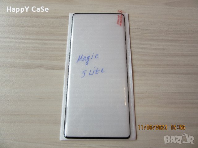 Honor Magic 7 Lite / 7 Pro / 6 Lite / 5 Lite / 4 Pro / 3D ЦЯЛО ЛЕПИЛО Извит стъклен протектор, снимка 10 - Фолия, протектори - 37119686