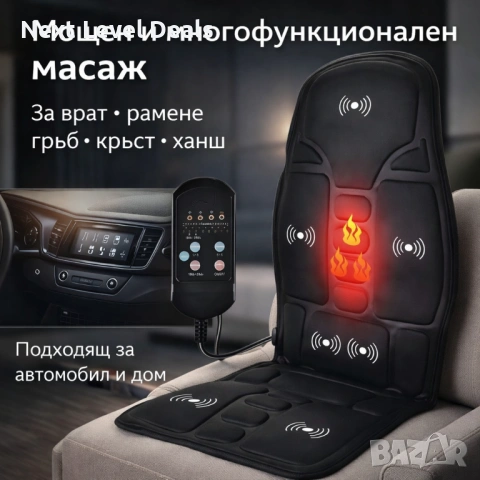 🔥 Масажна седалка с подгряване – комфорт и облекчение всеки ден, снимка 3 - Друга електроника - 53049262