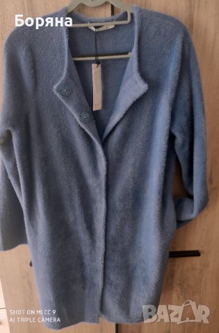 НАМАЛЕНА - OUI нова с етикет луксозна жилетка тип палто имитация кашмир, снимка 8 - Жилетки - 43244983