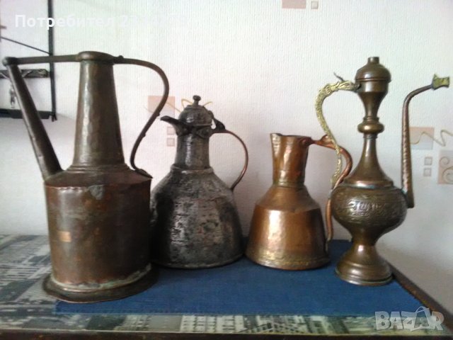 ИБРИК стари съдове за течности,ръчно изковани и орнаментирани., снимка 2 - Антикварни и старинни предмети - 37804914