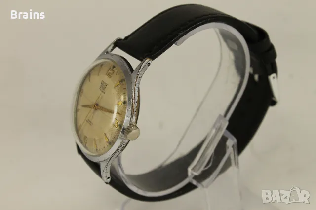 1950's Швейцарски Ръчен Часовник BRITIX 17 Jewels 39 мм, снимка 5 - Антикварни и старинни предмети - 49771310