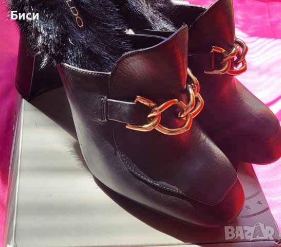 Маркови пролетни/есенни чехли Aldo,естествена кожа, снимка 9 - Дамски обувки на ток - 40117977