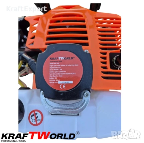 Бензинов Мулти Култиватор KraftWorld – Двутактова Мини Мотофреза, снимка 6 - Градинска техника - 50549313