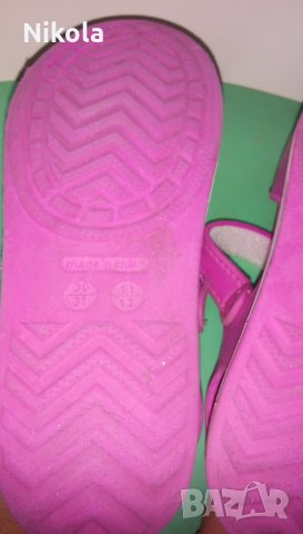 Детски розови сандали - чехли с велкро лепенки №30/31, снимка 12 - Детски сандали и чехли - 27620276