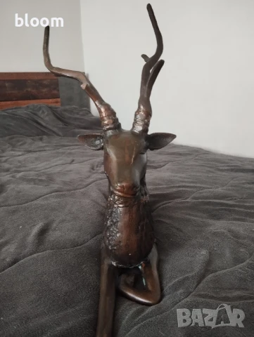 Бронзова фигура на елен, снимка 7 - Декорация за дома - 50982430