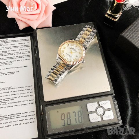 Луксозен дамски ръчен часовник Rolex, стилен Ролекс , водоустойчив, снимка 10 - Дамски - 37074609