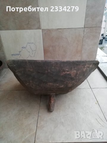 Стара дървена мивка-омивалник от възрождението. Ръчно дълбана. , снимка 6 - Антикварни и старинни предмети - 44125463