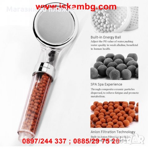 Душ Слушалка с Германий и Турмалин, снимка 17 - Други стоки за дома - 28529190