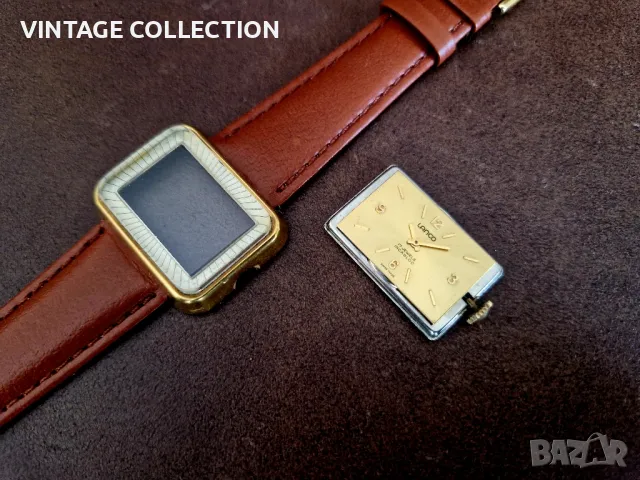 LANCO Швейцарски механичен часовник Позлатен SWISS MADE 17 Камъка, снимка 4 - Антикварни и старинни предмети - 49237369