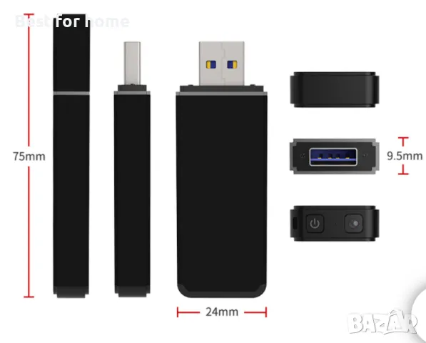 Шпионска камера скрита в USB стик MQ, снимка 6 - Комплекти за видеонаблюдение - 48423792