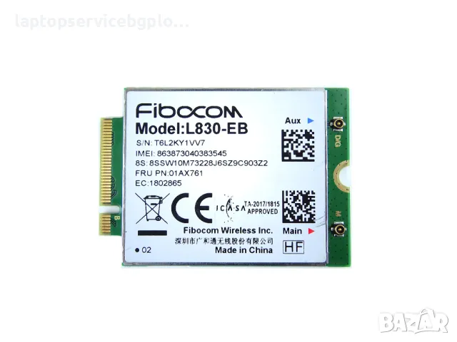 Fibocom L830-EB LTE 4G wireless module 01AX761 for THINKPAD X380/T480S/T480/X280/T580/L580/L480/S1 g