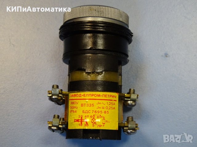 бутон ВТ 335 Елпром Петрич 380V 50Hz, снимка 3 - Резервни части за машини - 43047273