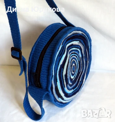 Дамска плетена чанта, снимка 3 - Чанти - 51146493