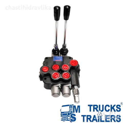 Хидравличен разпределител PRESKO 2-секции 40л плаващо положение 02P40OT+QW