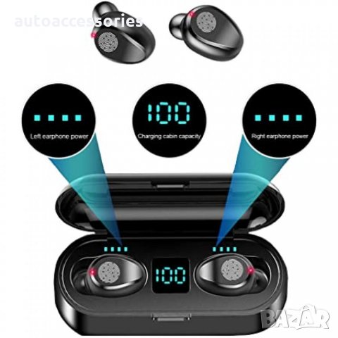 Безжични bluetooth 5.0 слушалки F9+ -5С , черни, снимка 7 - Слушалки, hands-free - 33388116