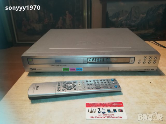 lg recorder 80gb hdd/dvd+remote 0404210857, снимка 3 - Плейъри, домашно кино, прожектори - 32416159
