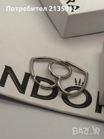 Обеци Пандора Pandora , снимка 2 - Обеци - 53066256