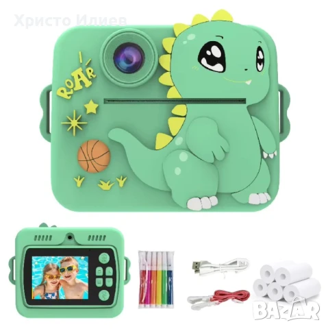Моментална камера за деца детска камера с функция за печат фотоапарат, снимка 8 - Други - 50893145