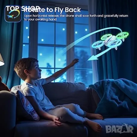 Нов Дрон за деца пълна защита и двойни батерии Подарък Дете, снимка 4 - Конструктори - 49249302